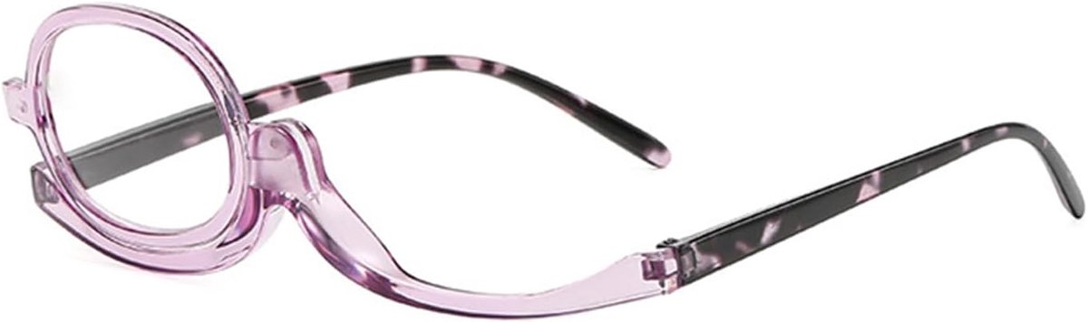 Make-upbril met vouwbare glazen Make UP Bril Draaibare Enkelvoudige Lenzen Make-upbril +2.50 Violett