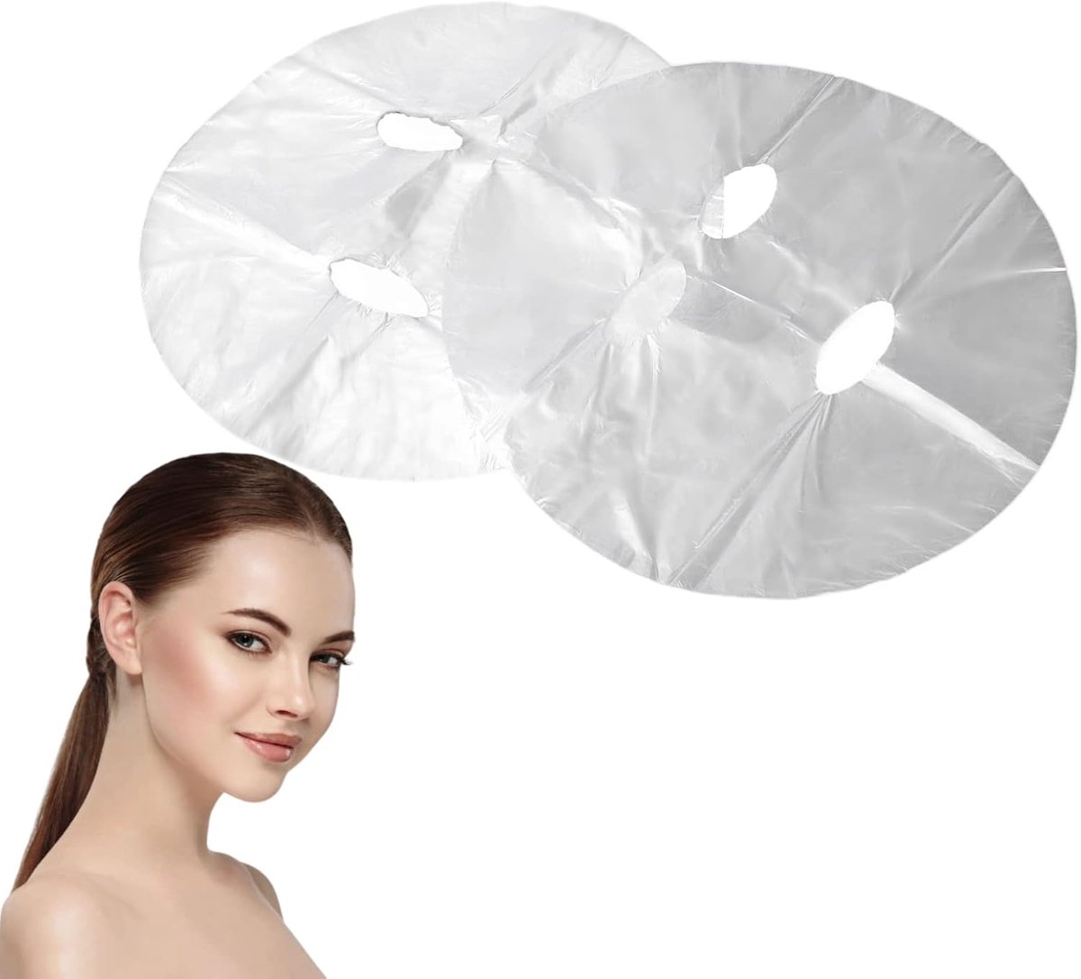 100 Stks Wegwerp Plastic Film Gezichtsmasker Papier DIY Schoonheid Huidverzorging Gezichtsmasker Vel Gezichtsmasker Papier Vel Huidverzorging Hydraterende Thuis DIY Huidverzorging