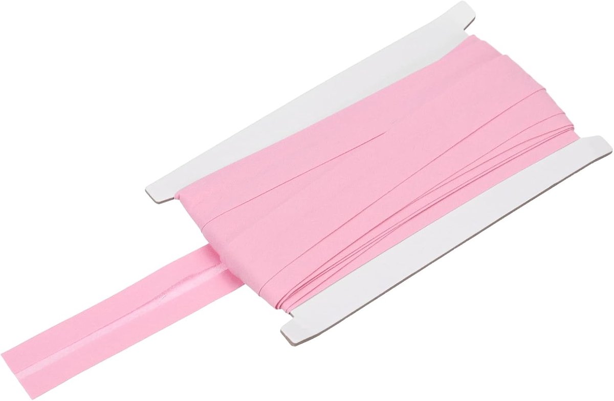 1 inch Single Fold Bias Tape Cotton Continuous Bulk Bias Tape voor naaien, naaien quilten Hemming Binding Crafts Eenvoudig verpakt (Roze 10 Yards)