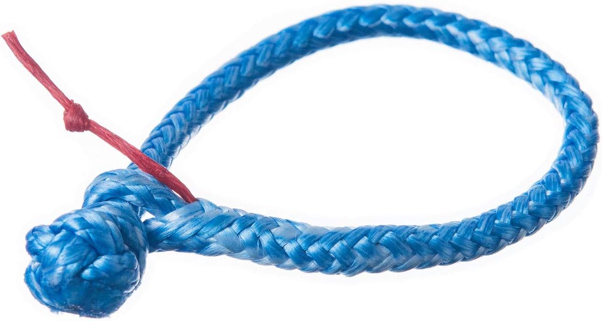 Touwbeugel van Dyneema, 3 mm, blauw - breukbelasting 900 kg