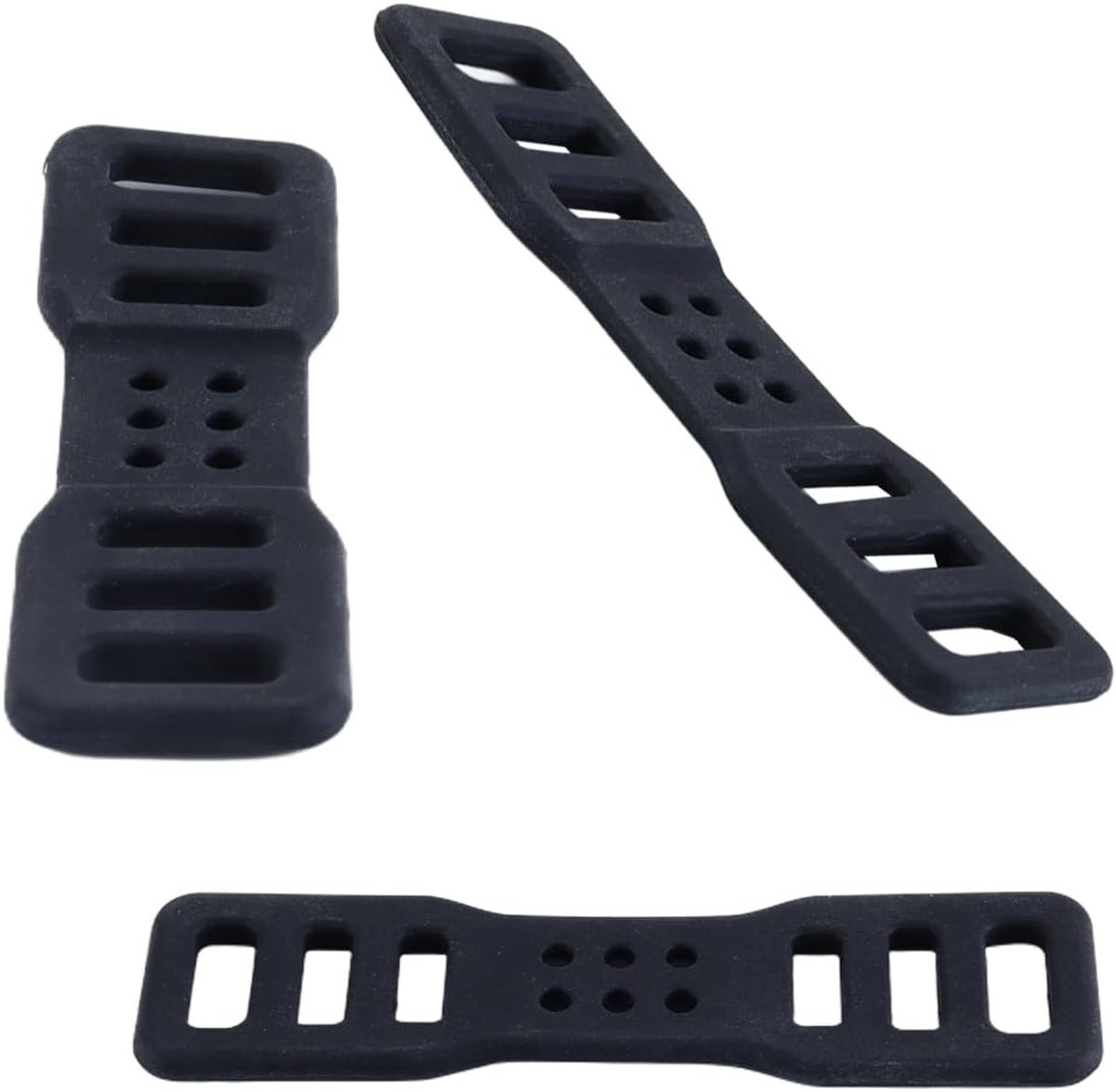 Fietsbanden Set - Montagebanden Siliconen - Bevestigen Accessoires - Robuuste Veilige Grip - 4 Stuks - Zwart