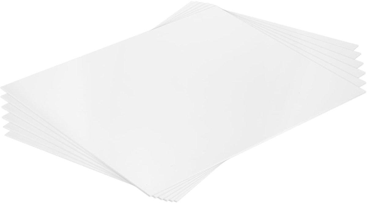 ABS kunststof plaat 40 cm x 30 cm x 0,02 cm ABS styreenplaten voor de bouw van modellen DIY handwerk paneel wit 6 stuks