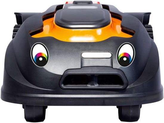 Robotstofzuiger, stickers, ogen, stickers, robotmaaier, grijs — afbeelding 3
