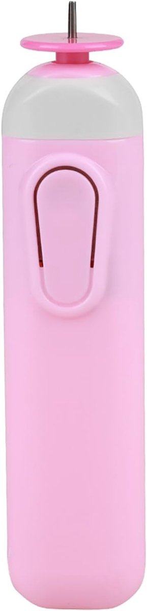 Quilling Pen, Geautomatiseerde Papier Krullen Tool met Stalen Punt, DIY Handwerk Origami Winder voor Dagelijks Gebruik, Roze