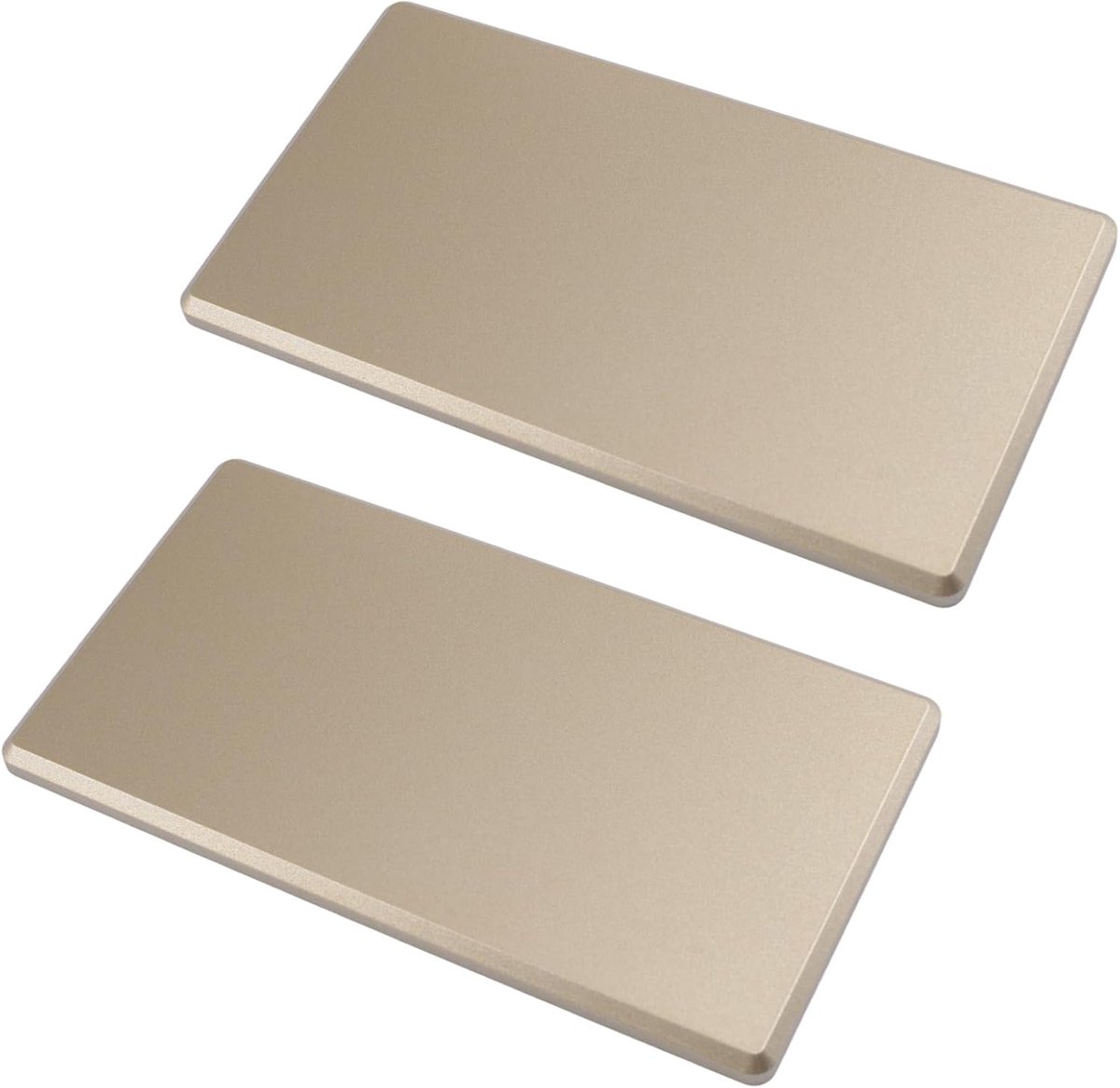 Afdekplaat 2 stuks 18,2 x 9,9 cm schroefloze blanco wandplaat plastic apparaat outlet cover zelfklevende elektrische hoezen voor ongebruikte stopcontacten of schakelaars (goud)