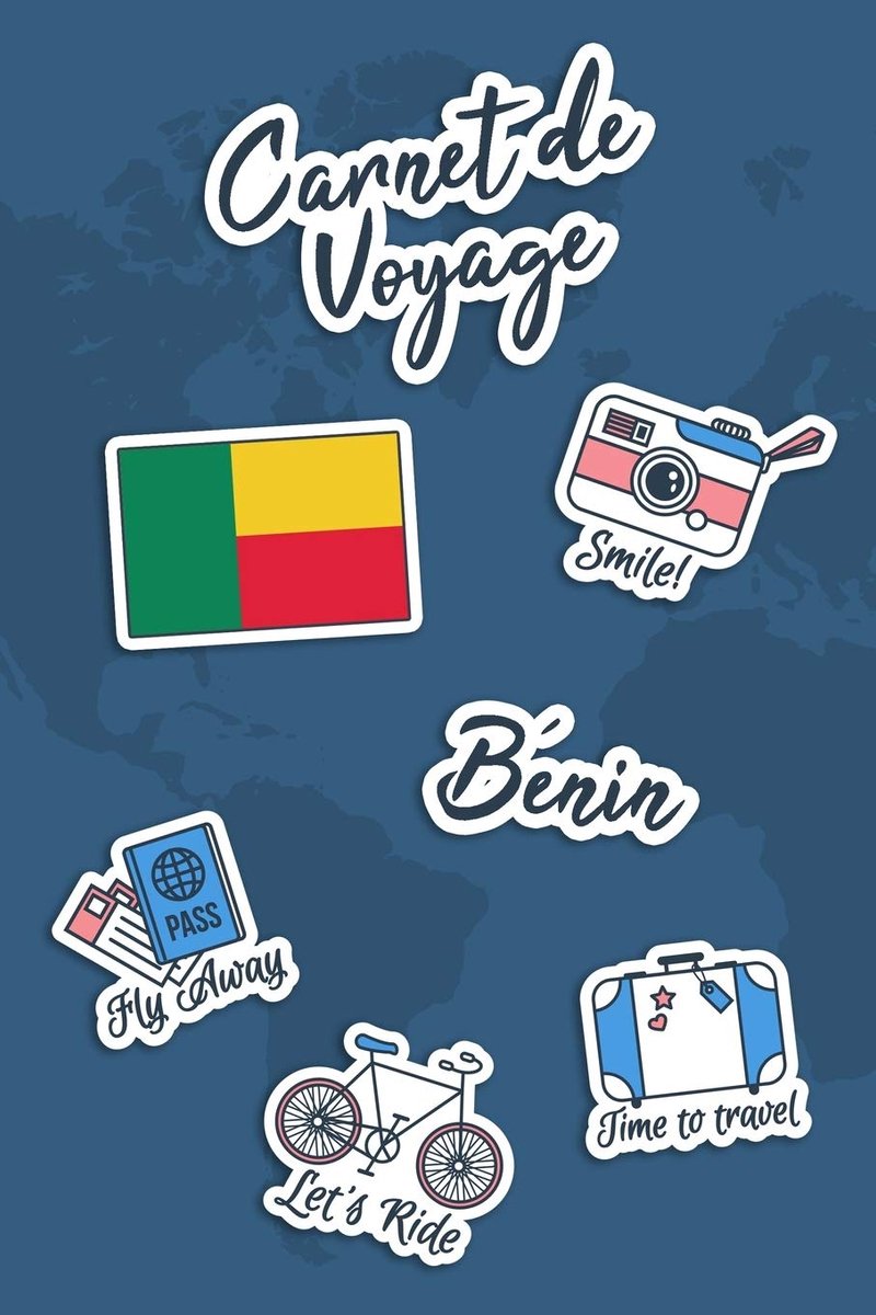 Carnet de Voyage Bénin: Journal de Voyage | 106 pages, 15,24 cm x 22,86 cm | Pour vous accompagner durant votre séjour