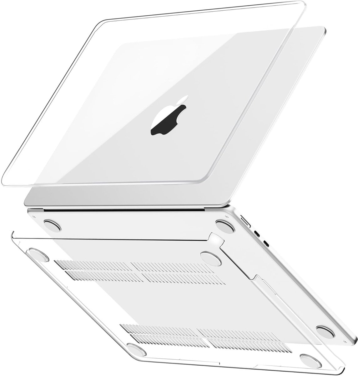 Compatibel met MacBook Air 15 inch M5 M4 M3 M2, Transparant | 2026-2023, Ultradunne Hard Shell Case Cover Compatibel met Mac Air 15.3" A3448 A3241 A3114 A2941, Lichtgewicht, Krasbestendig