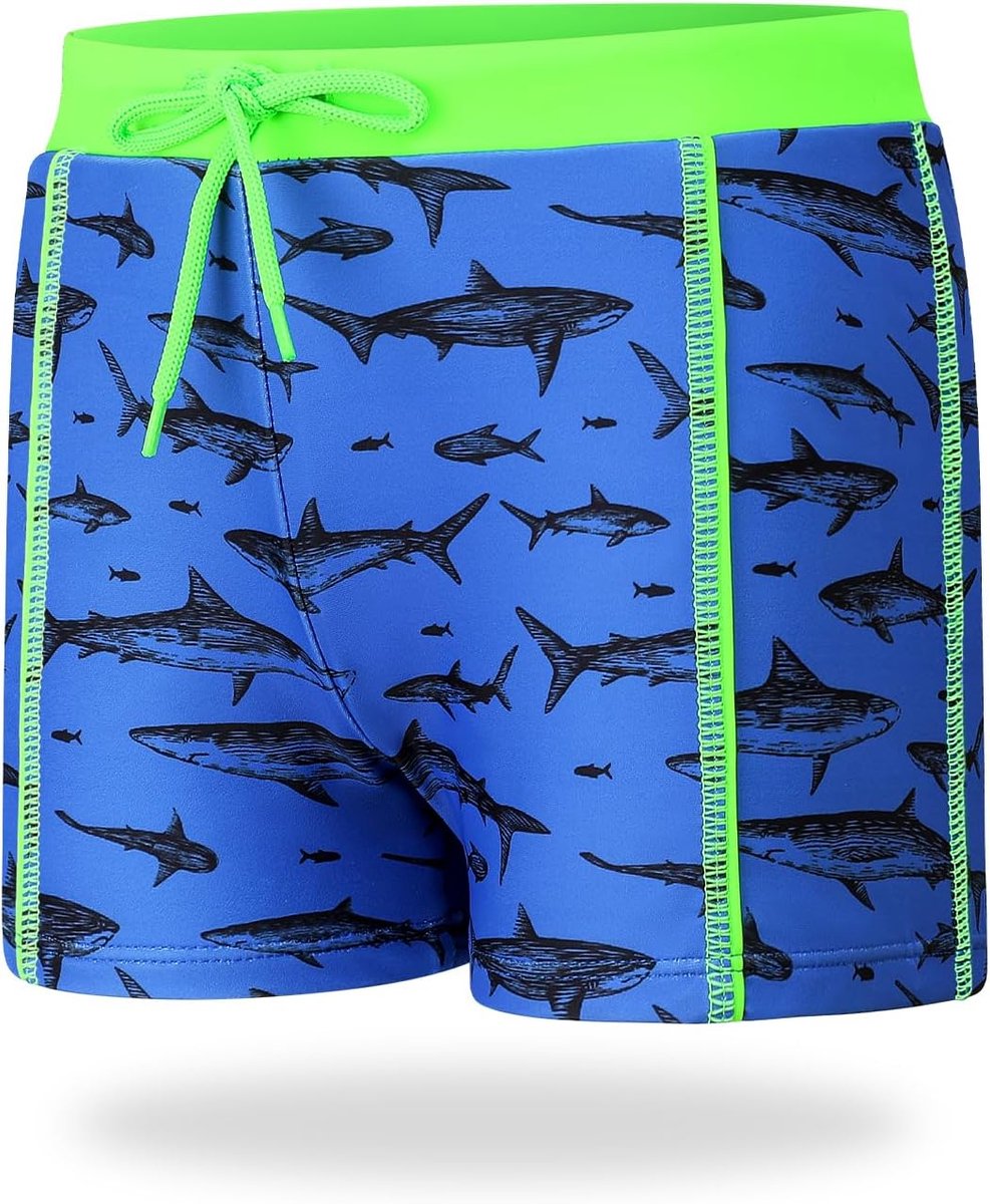 Zwembroek voor jongens, zwemshorts met gevoerde elastische tailleband
