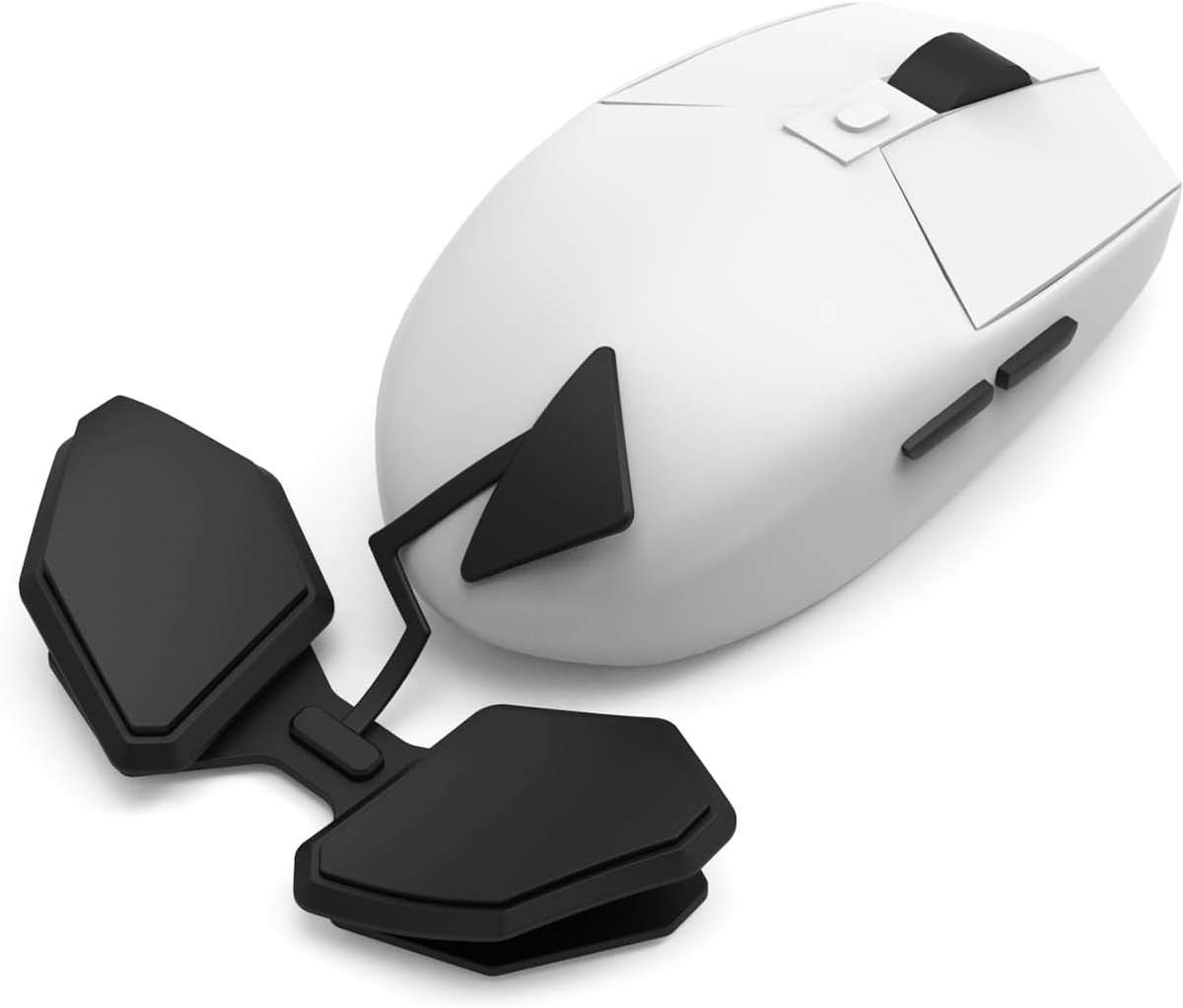 Polssteun voor muis, ergonomische polssteun voor de muis, volg de muis zonder uitlijning, carpaal tunnelondersteuning, anti-vermoeidheid, polssteun voor de rechterhand, zwart.