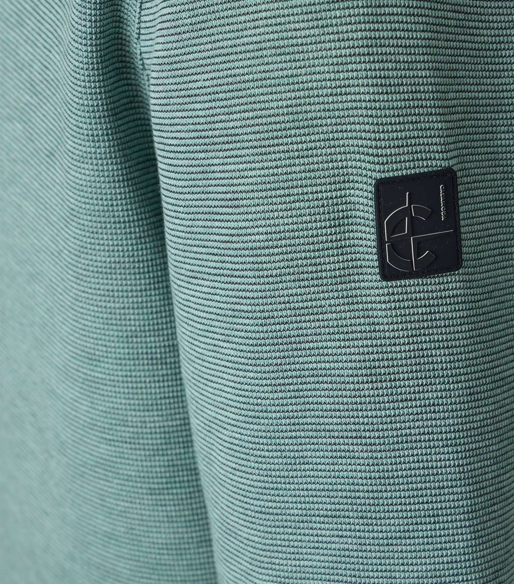 CASA MODA comfort fit sweat schipperstrui - groen