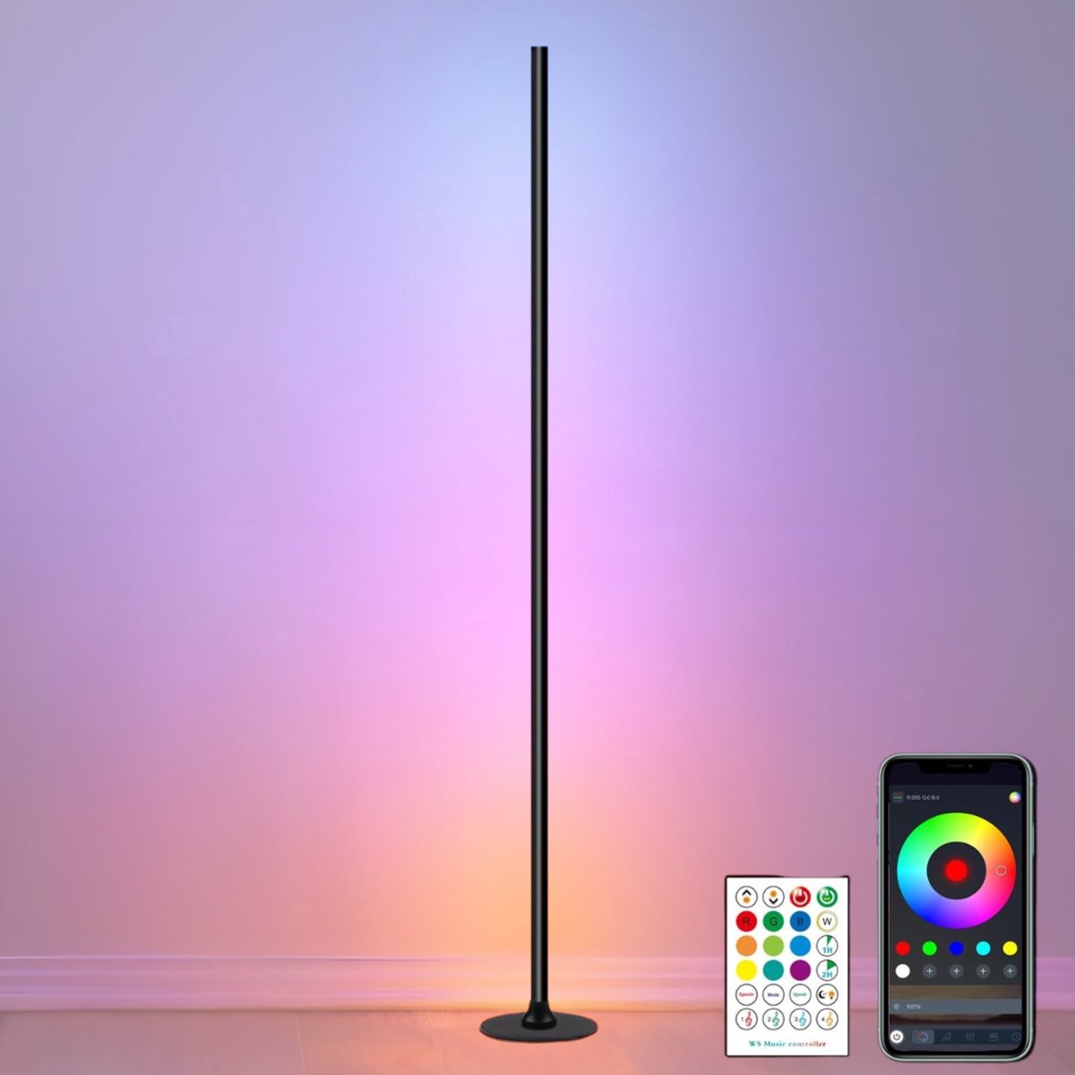 Zavio® Hoeklamp - Staande Lampen Woonkamer - Vloerlampen Woonkamer