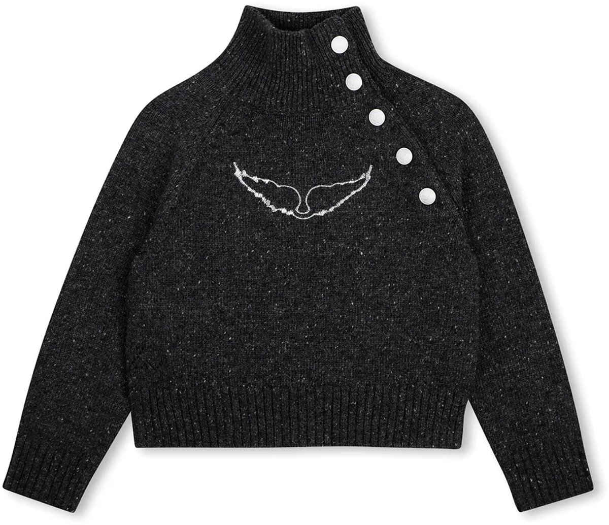 Zadig & Voltaire X60808 Trui Zwart 10 Years Meisje
