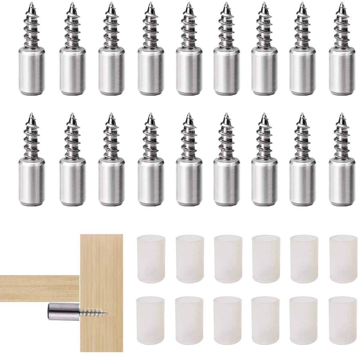 SolidKeus - Set van 36 Planksteunen met Antislipkap