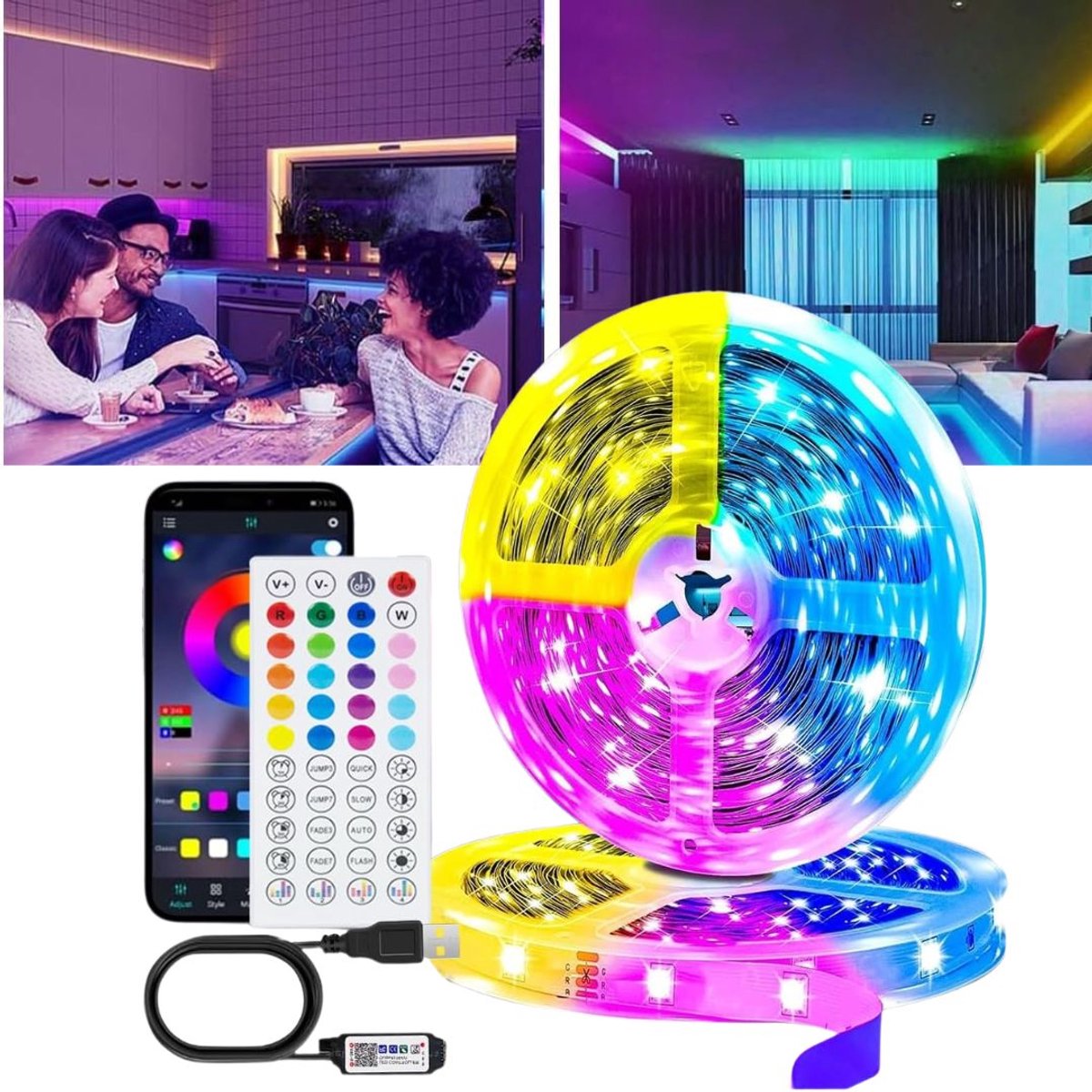 Zavio® LED Strip 30 Meter - LED Verlichting Strips - LED Light