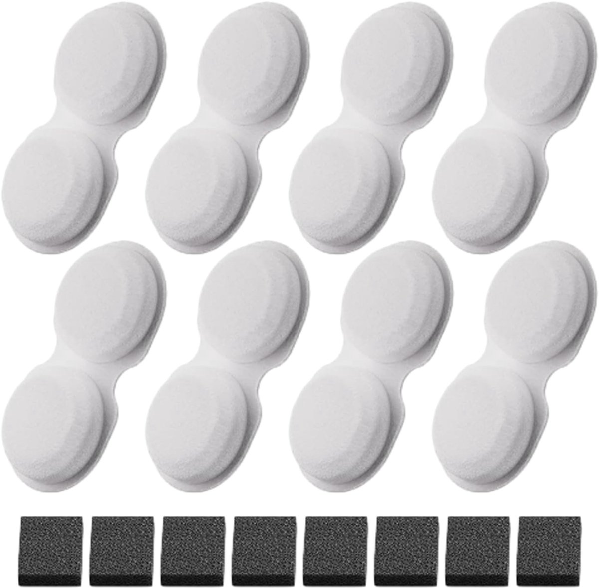 SolidKeus - Vervangfilterset voor Kattenfontein met 16 Filters en Sponsen