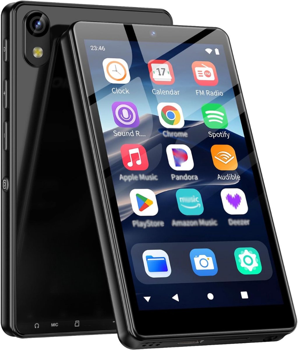 SNJY® MP3 Speler Bluetooth - MP4 Speler - Muziek Speler - Touchscreen - 32GB - Zwart