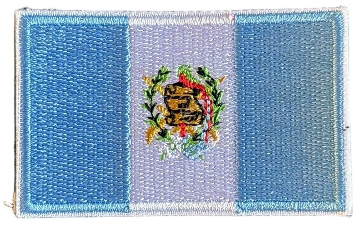 Patchy® – Guatemala Vlag Strijk Embleem Patch 6.5 x 4 cm