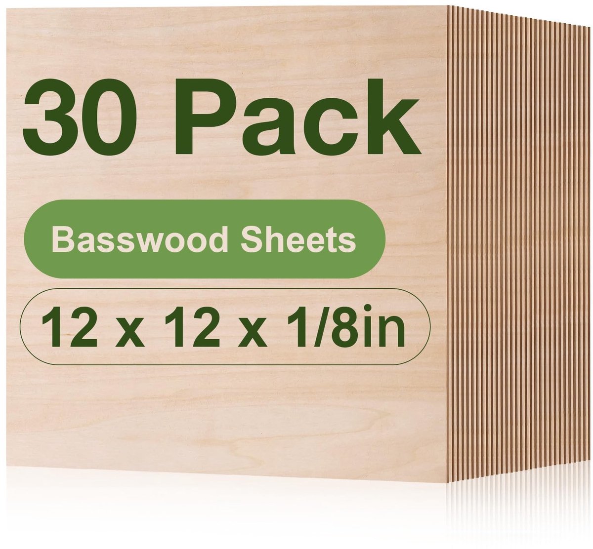 SolidKeus - Onbewerkte Basswood Plywood Platen voor DIY en Modelbouw
