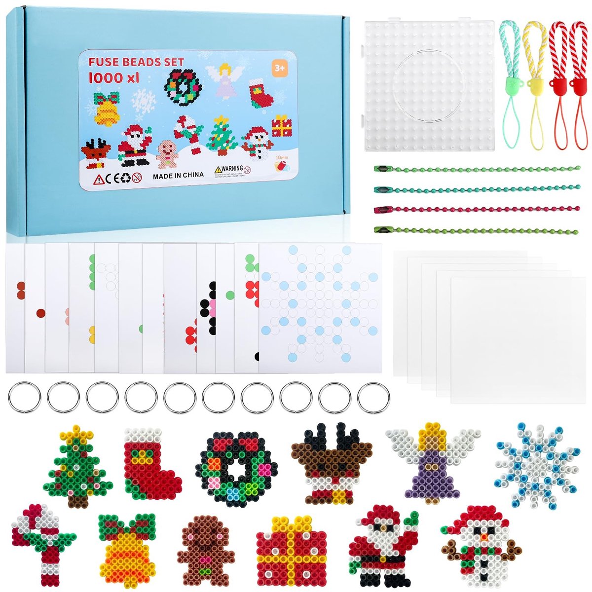 SolidKeus - Strijkparels Set met 1000 Stuks voor Creatieve DIY