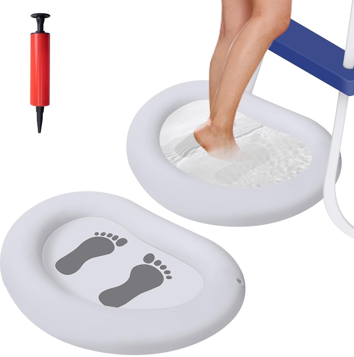 SolidKeus - Set van 2 Opblaasbare Voetenbaden 87 x 65 cm
