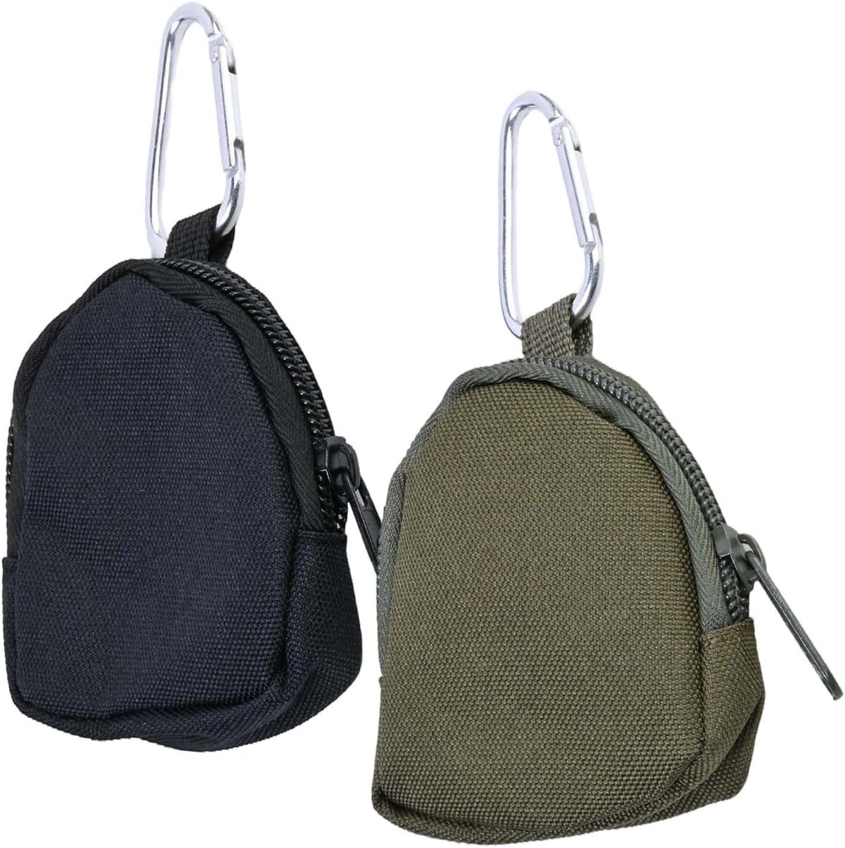 Set van 2 Honden Snacktassen voor Training - Duurzame, Waterdichte Voedingszak met Rits en Carabiner Haak voor Gemakkelijk Gebruik onderweg