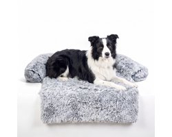 Pebble Bankkussen - Pluche - Grijs - Wasbaar - Afneembaar - 100x85 cm