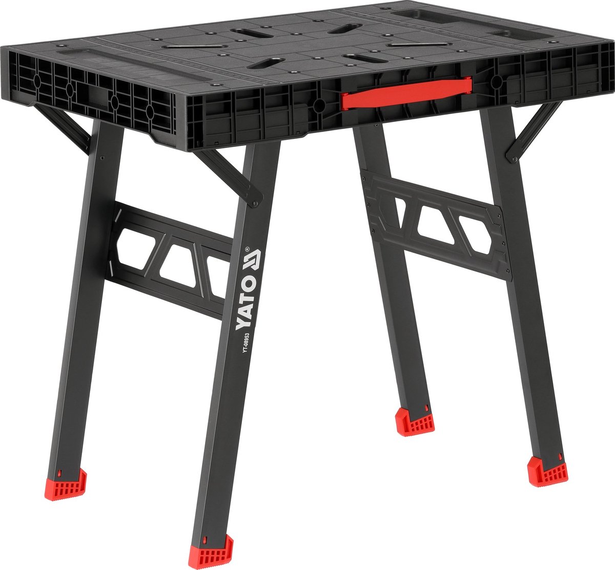 Inklapbare Werkbank - Max. 650 kg Draagvermogen - 85 x 61 cm Werkblad - Met Geïntegreerde Handgreep - Draagbare Werktafel & Schraag voor Werkplaats, Garage, Bouw & Montage