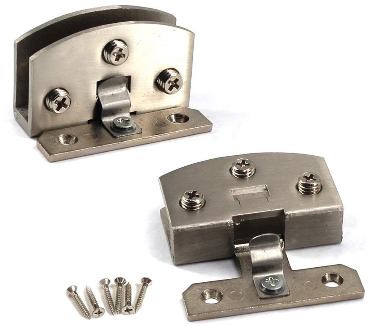 SolidKeus - Set van 2 Zinklegering Glasdeur Scharnieren voor Douche