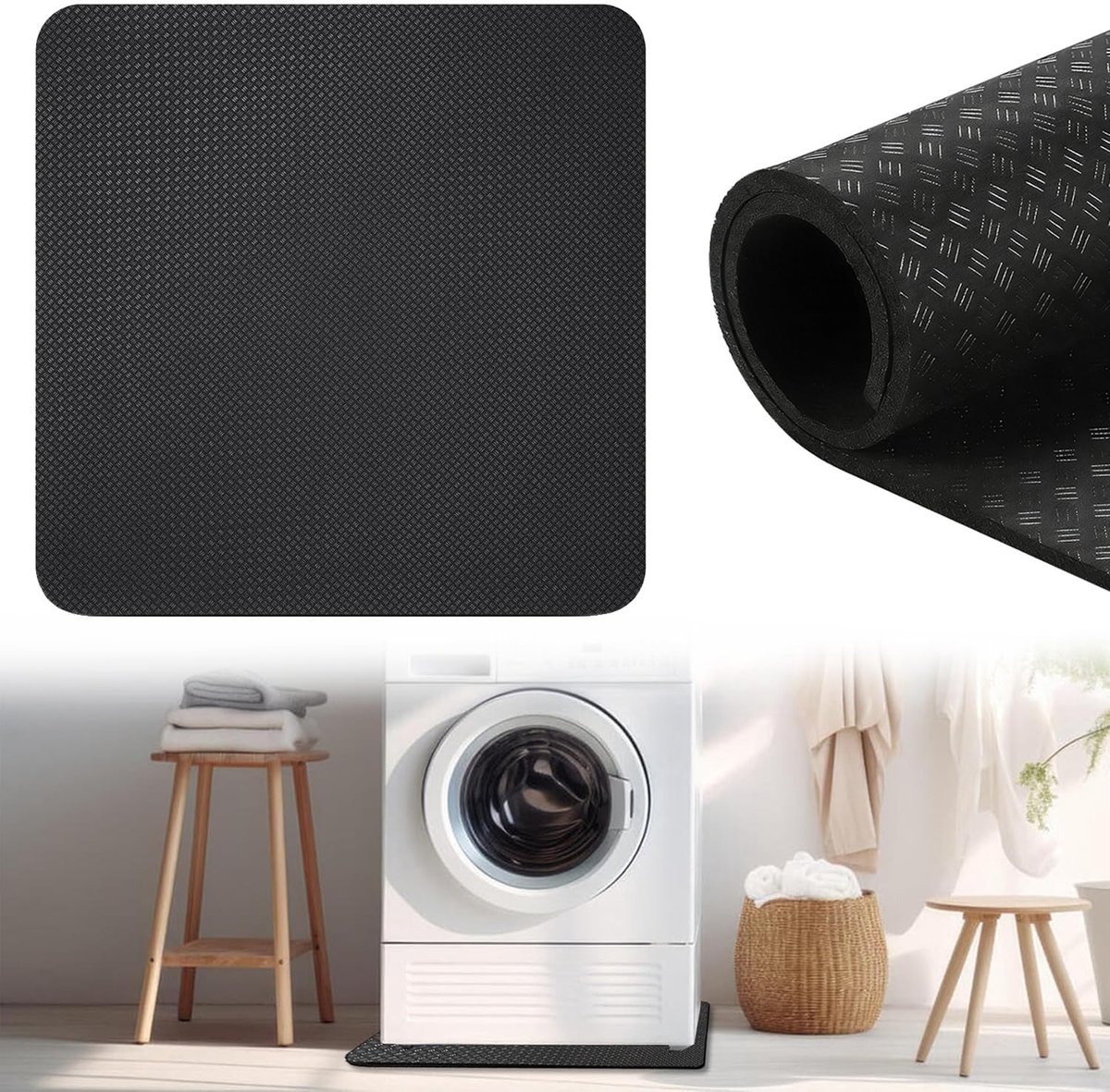 SolidKeus - Anti-vibratie Mat 60x60 cm voor Wasmachine en Droger