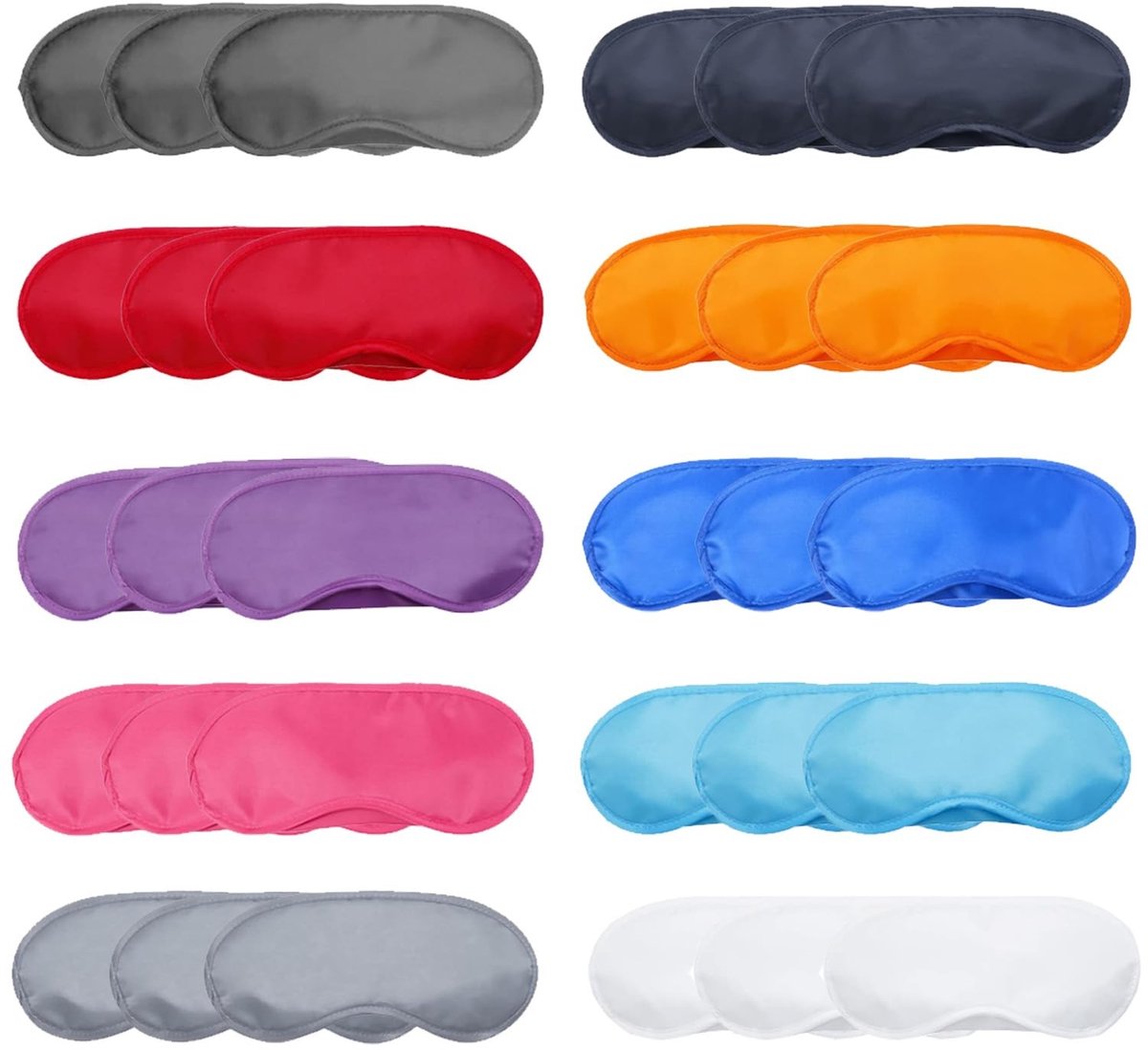 SolidKeus - Set van 30 Multicolour Oogmaskers voor Slaap en Ontspanning