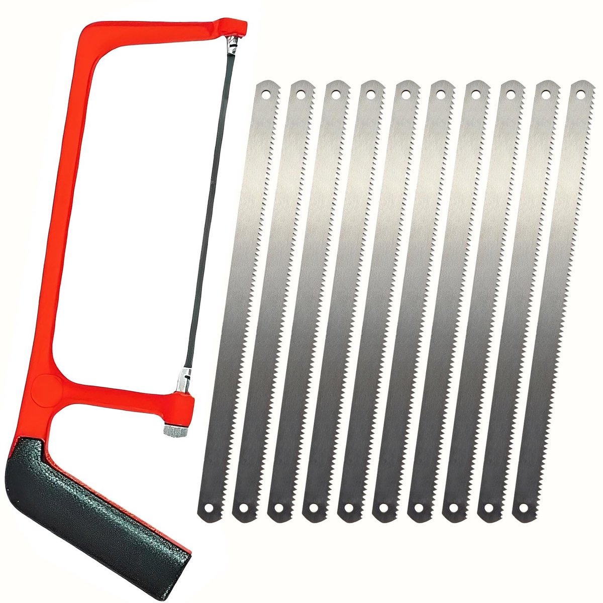 SolidKeus - Mini Hacksaw Set met 10 Verwisselbare Zagen