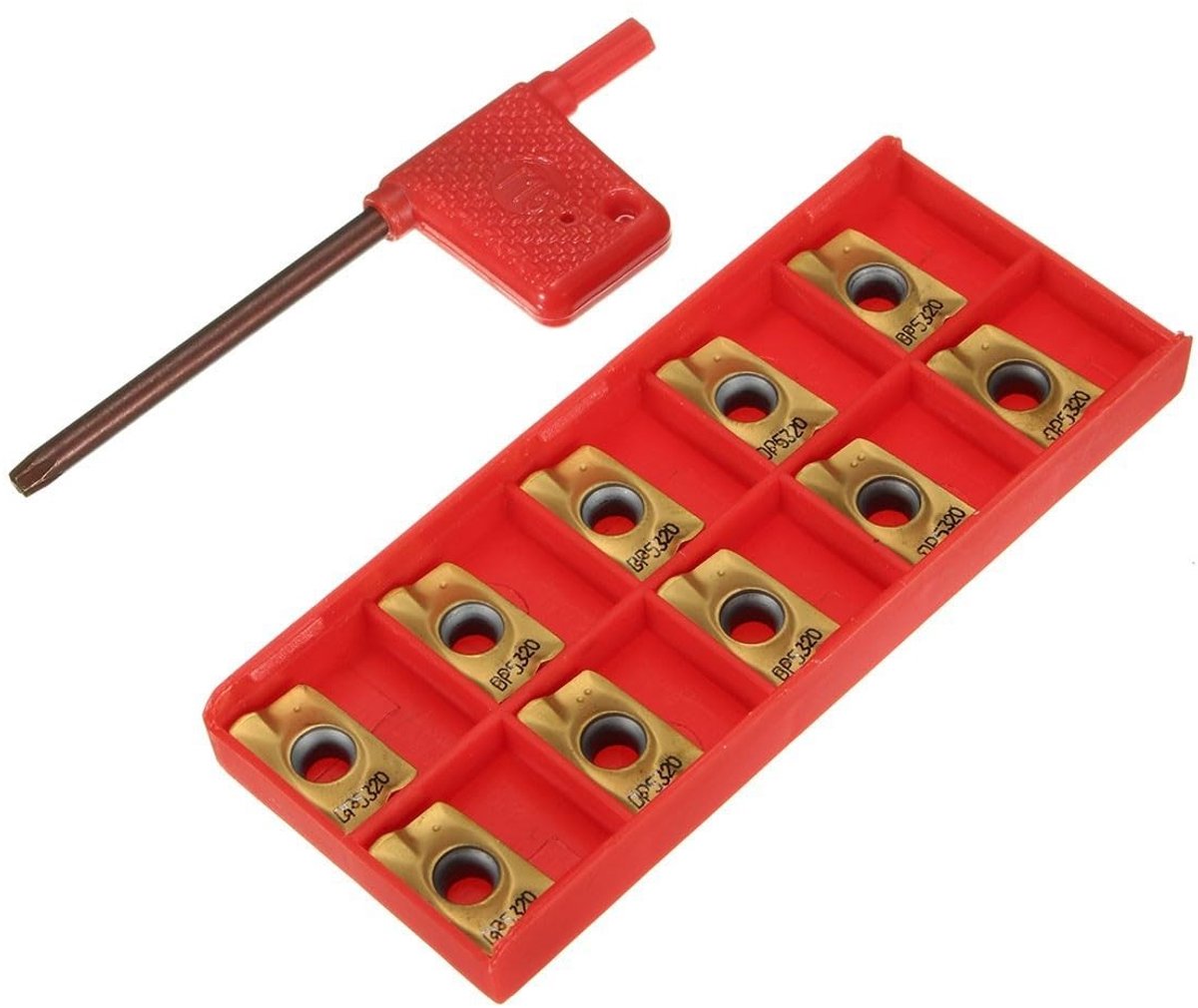 SolidKeus - Set van 10 APMT1604PDER Carbide Inserts voor Draaigereedschap