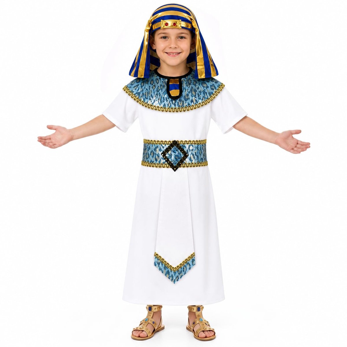 SolidKeus - Egyptisch Kostuum voor Kinderen, 5-delige Set
