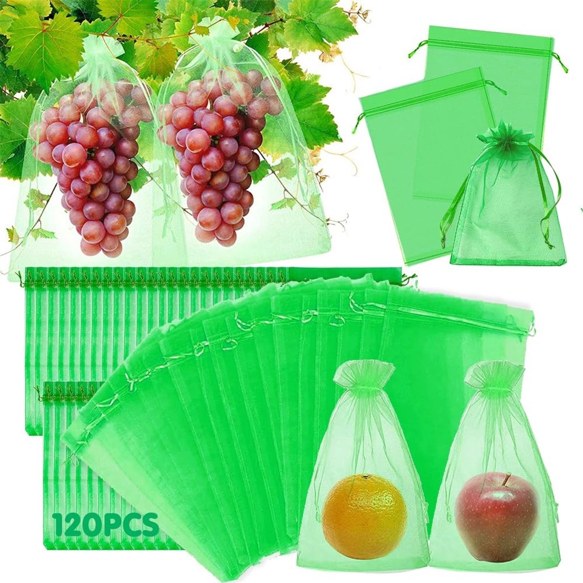 SolidKeus - Set van 120 Fruitbeschermzakken voor Tuin en Planten
