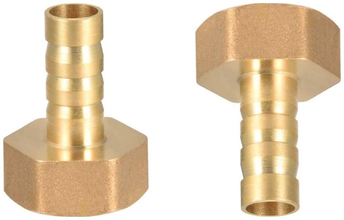 SolidKeus - 2 Stuks Messing Tuinslang Koppelingen voor Gemakkelijke Verbindingen
