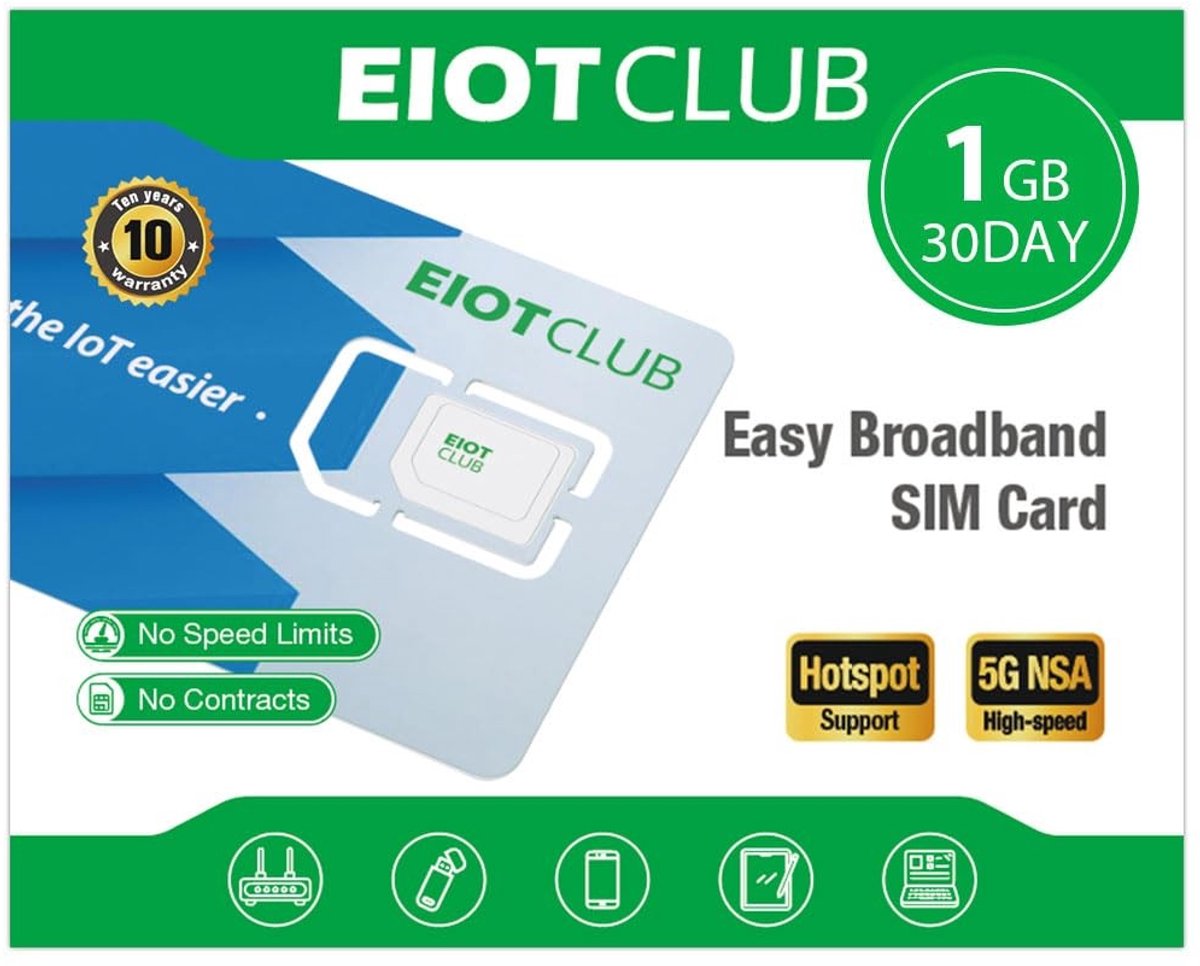 SolidKeus - Prepaid SIM Kaart voor Europa met 1GB Data