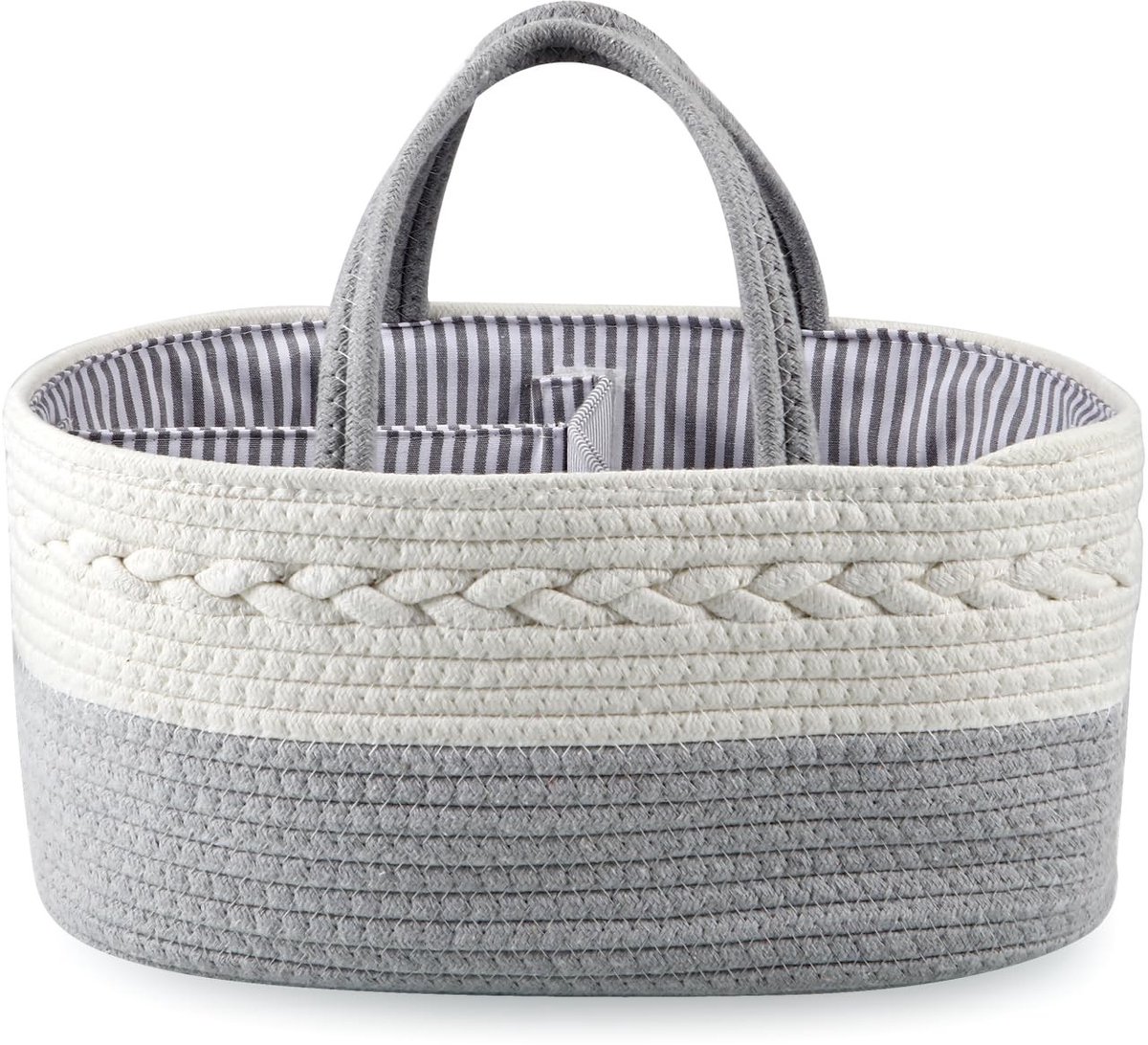 SolidKeus - Katoenen Luier Caddy Organizer voor Babyproducten