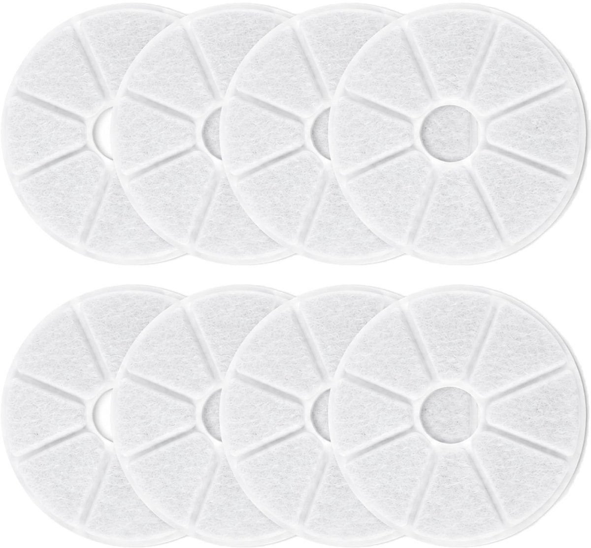 SolidKeus - Set van 8 Ronde Filters voor Dierenwaterfonteinen