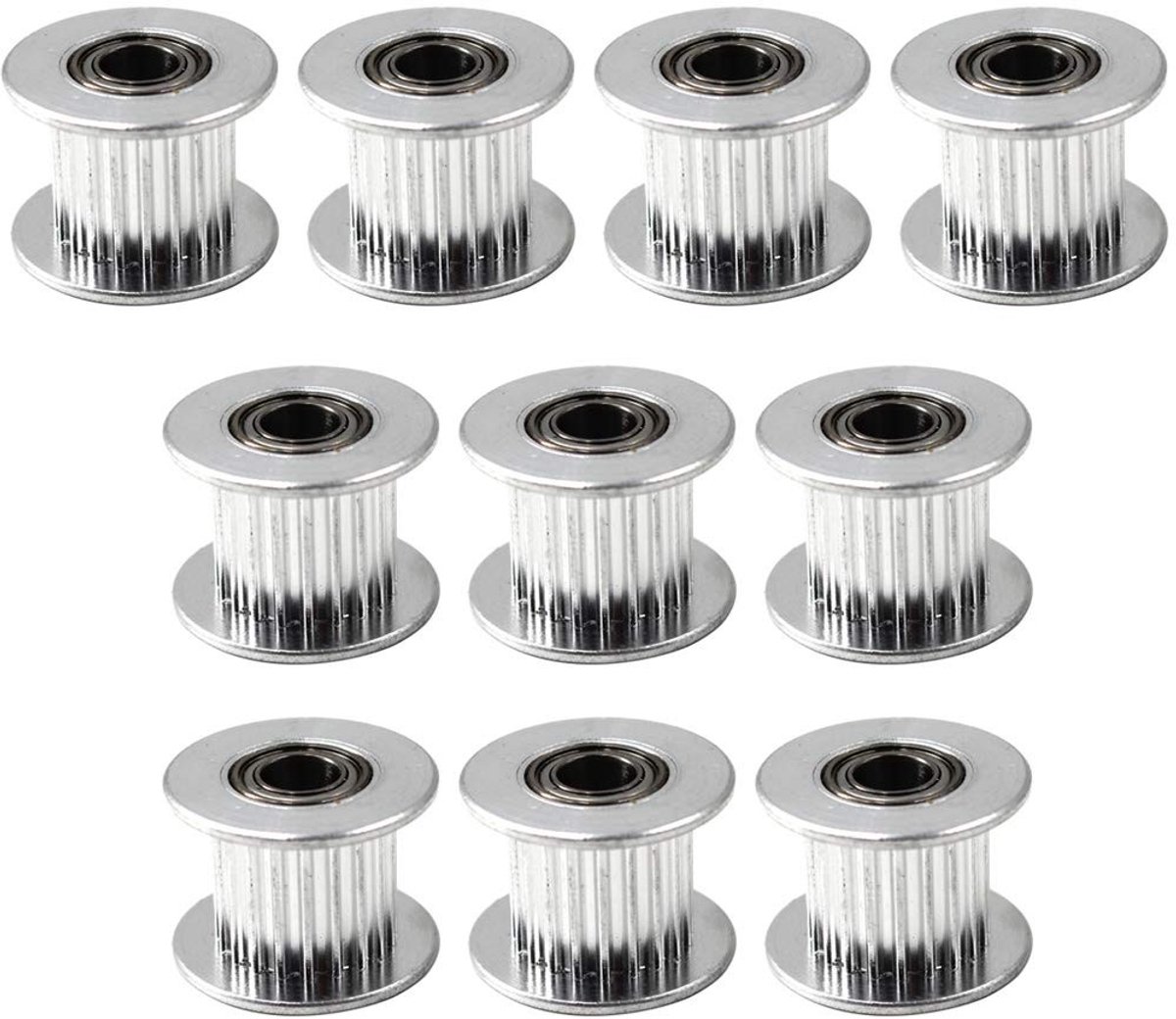 SolidKeus - Set van 10 Aluminium Timing Belt Pulley voor 3D Printers