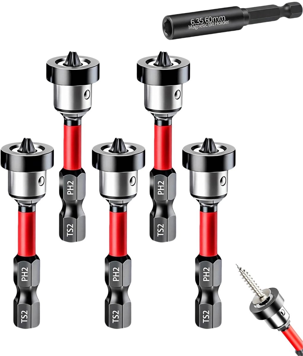 SolidKeus - Magnetische Gipsplaat Bit Set met 5 Stuks