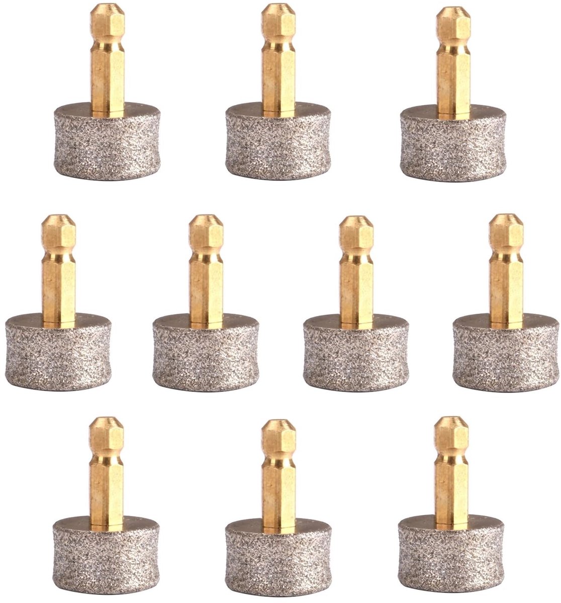 SolidKeus - Set van 10 Vervangende Slijpkoppen voor Huisdieren, 80 Grit