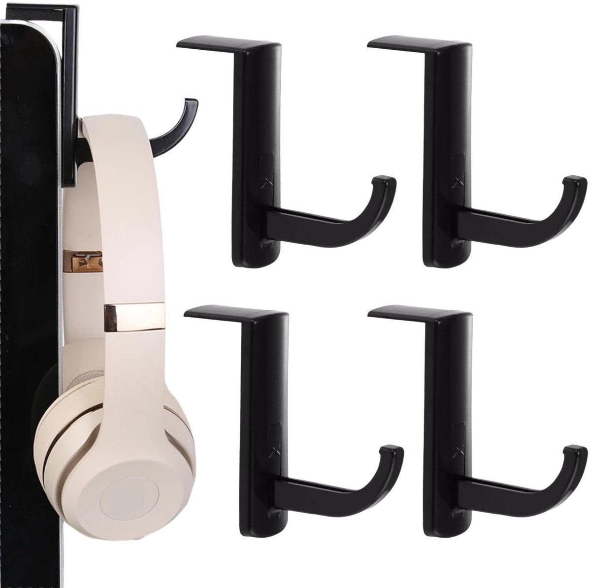 SolidKeus - Hoofdtelefoon Houder met 4 Haakjes