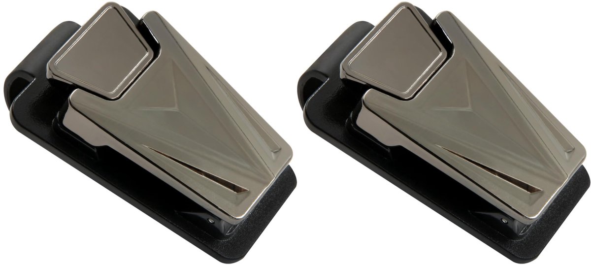 SolidKeus - 2-Pack Zonnebrilhouder voor Auto