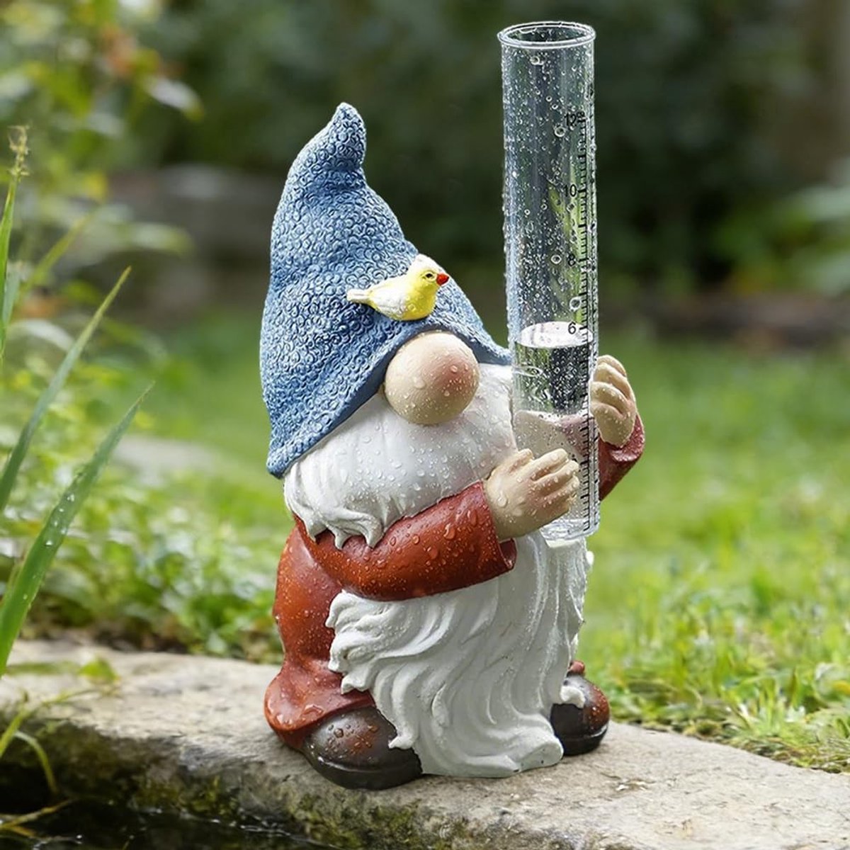SolidKeus - Tuin Regenmeter in Gnoom Vorm voor Buiten