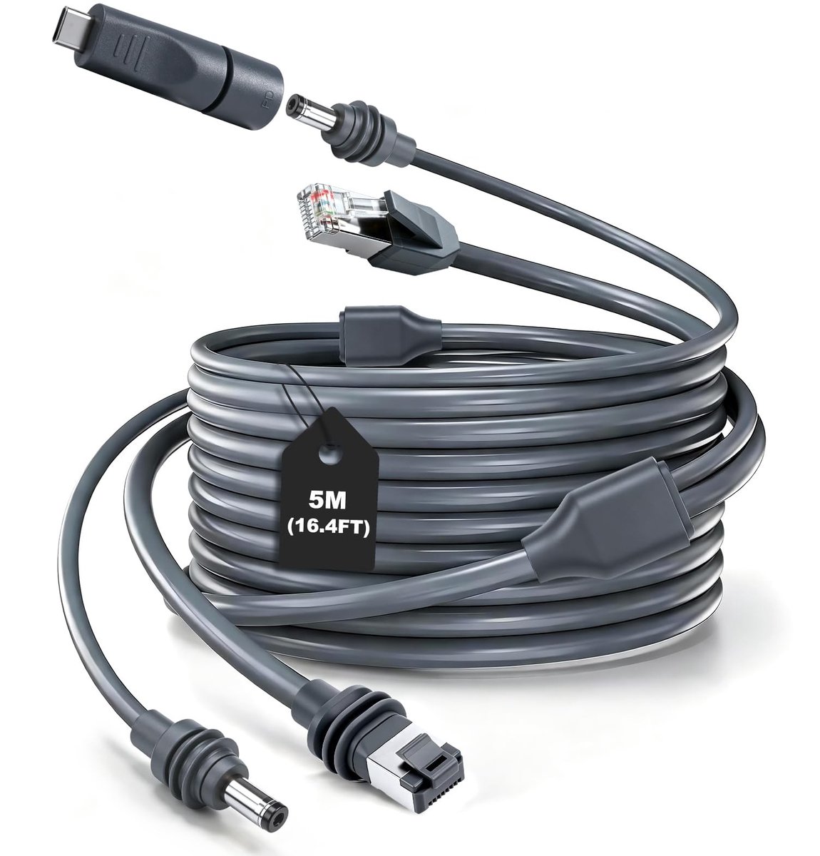 SolidKeus - 2-in-1 Kabel voor Starlink Mini met USB-C Adapter