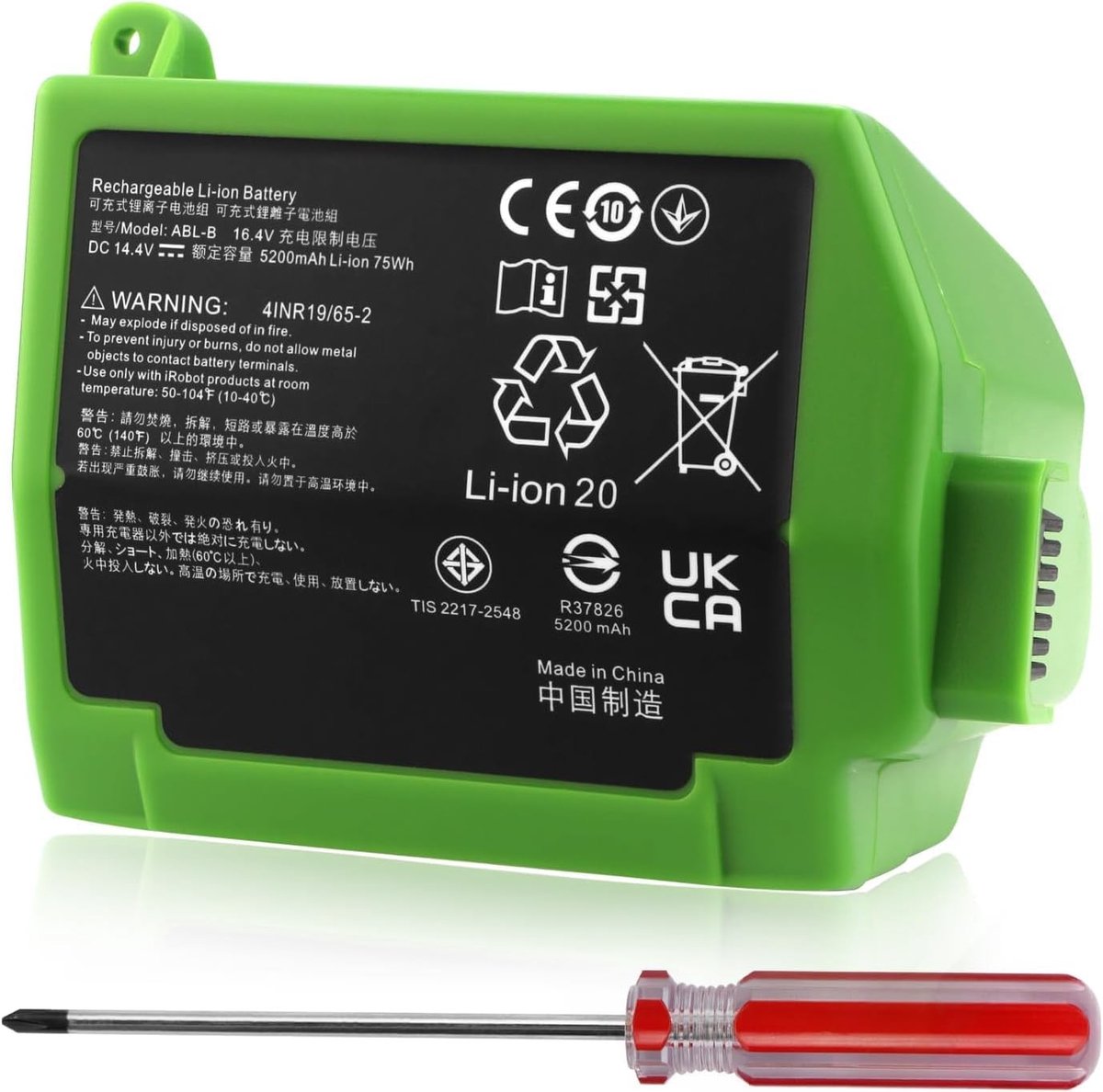 SolidKeus - 5200mAh Accu voor iRobot Roomba S9