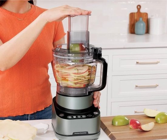 Thuys - Multifunctionele Foodprocessor 850W - 2,1 L - 4 Automatische Programma’s - Hakker, Mixer, Rasp & Deegmixer - Zwart van Thuys — afbeelding 3