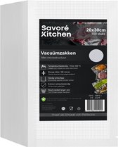 Savoré Kitchen vacuümzakken, 20x30cm, 100 stuks. Met microstructuur. Ideaal voor vriezen en sous-vide koken.