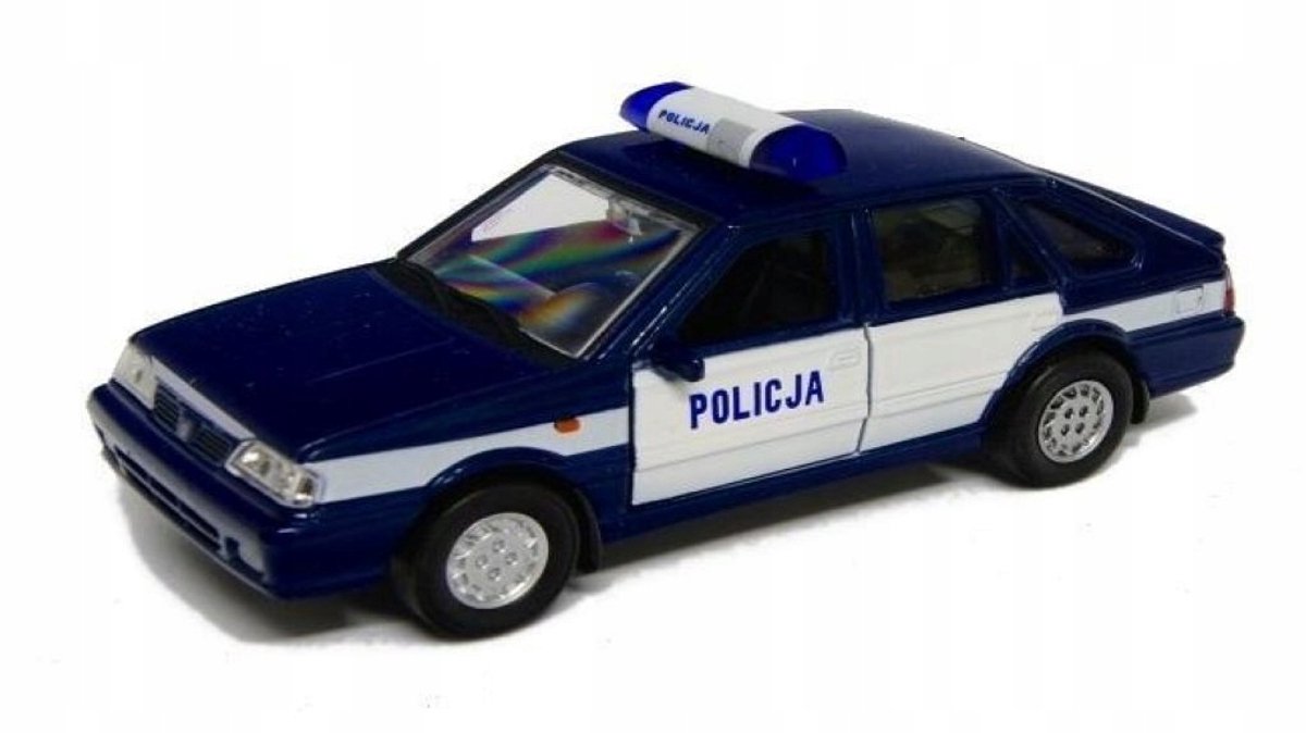 Speelgoedauto Polonez Caro 1:39 Politie Wit