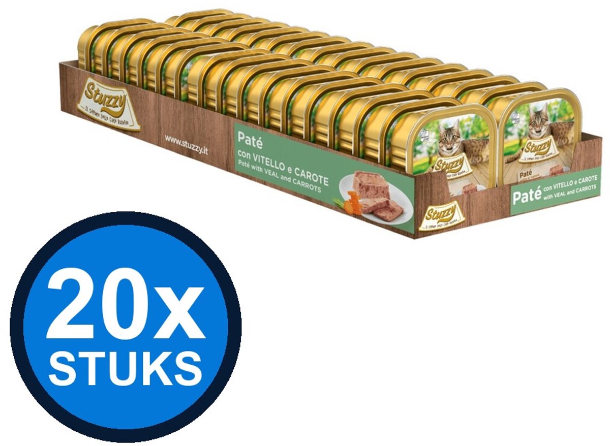 64x Stuzzy Kat Paté kalf wortel 100gr